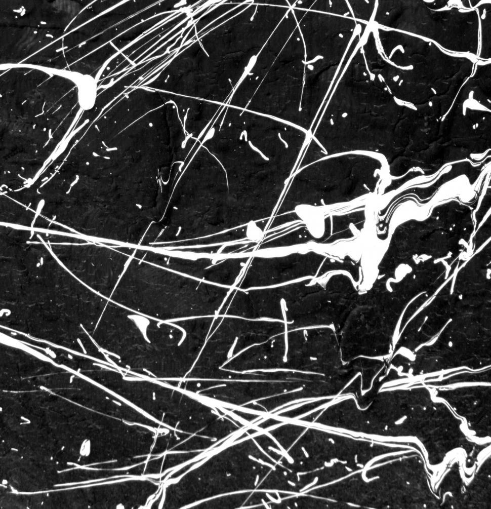 Free Image of Black and White Paint Splat 