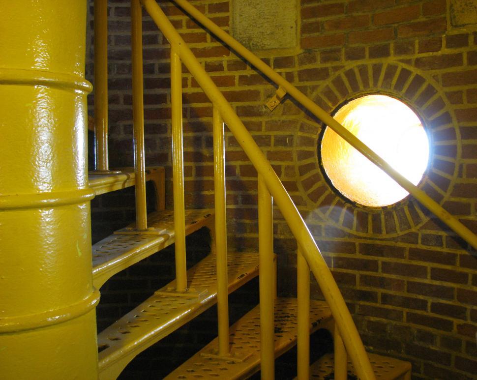 Free Image of Barnegat Lighthouse Stairway and Portal 