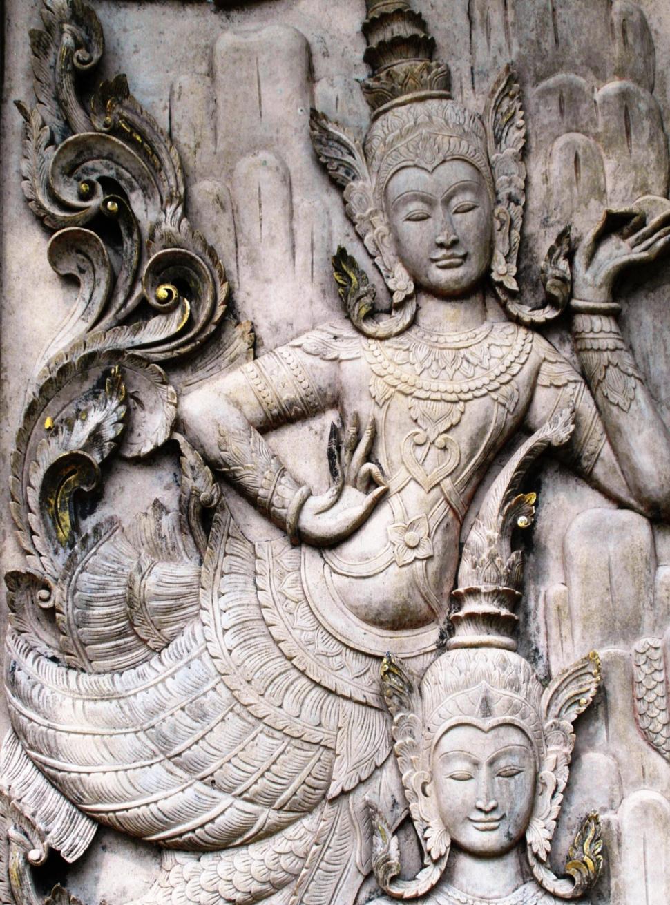Free Image of Oriental Mermaid Goddess 