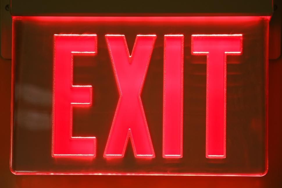Free Image of Exit Sign 