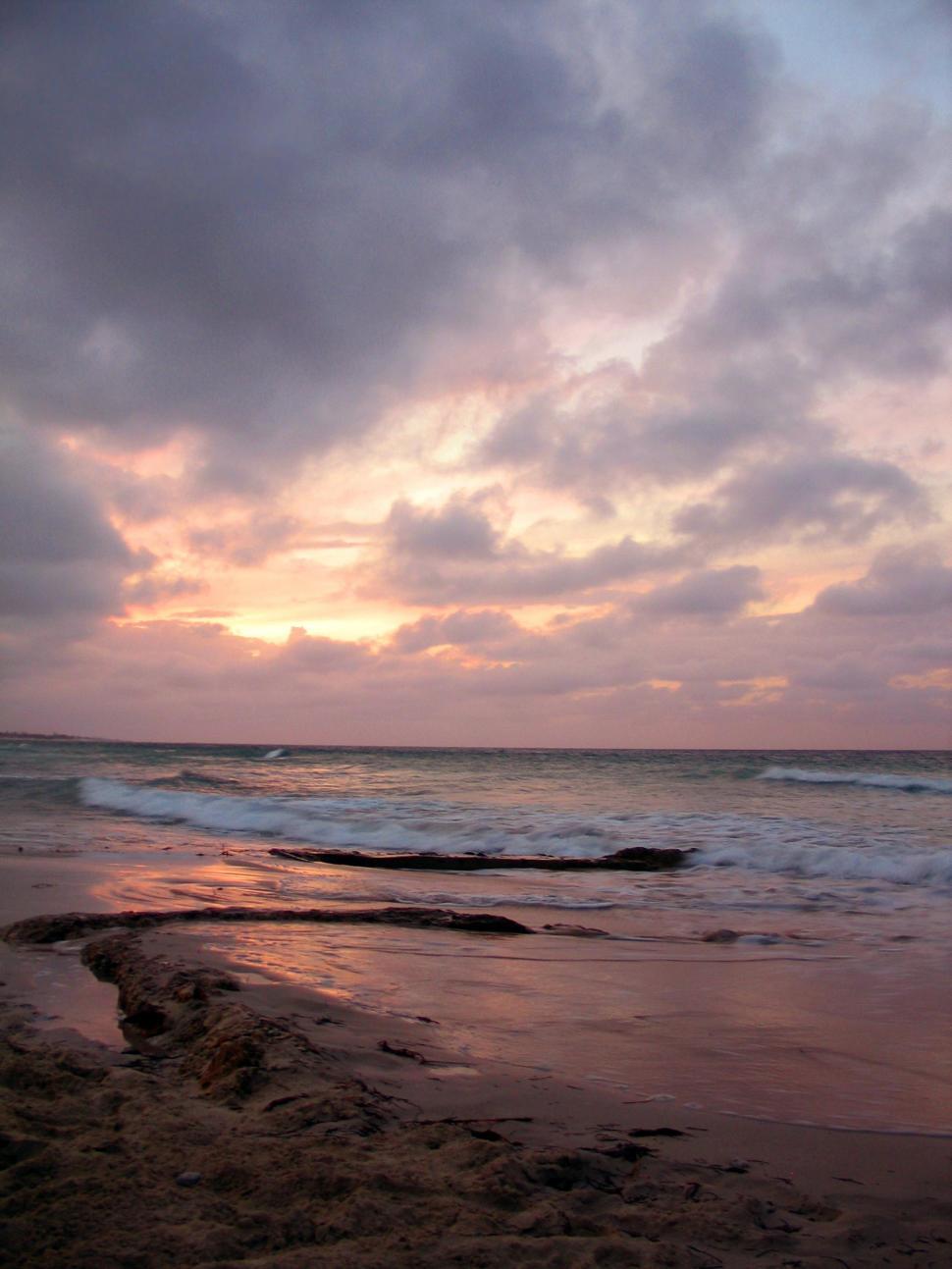 Free Image of Beach Sunset 