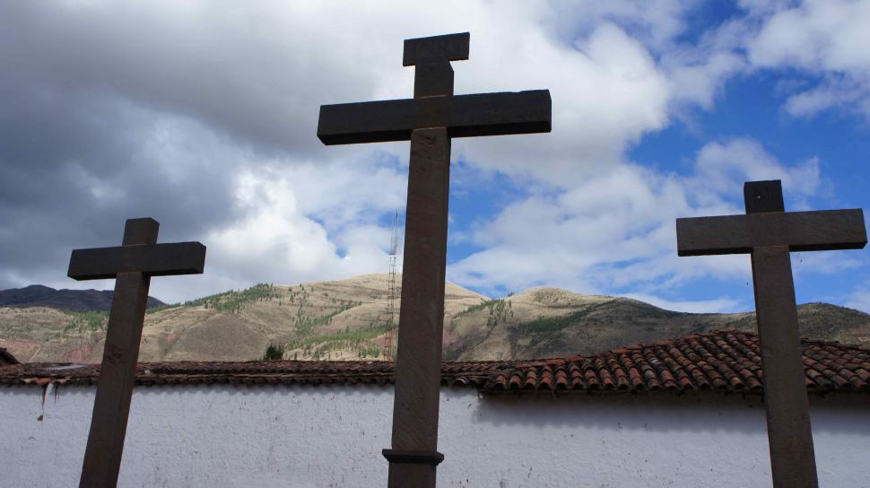 Free Image of Three Crosses 