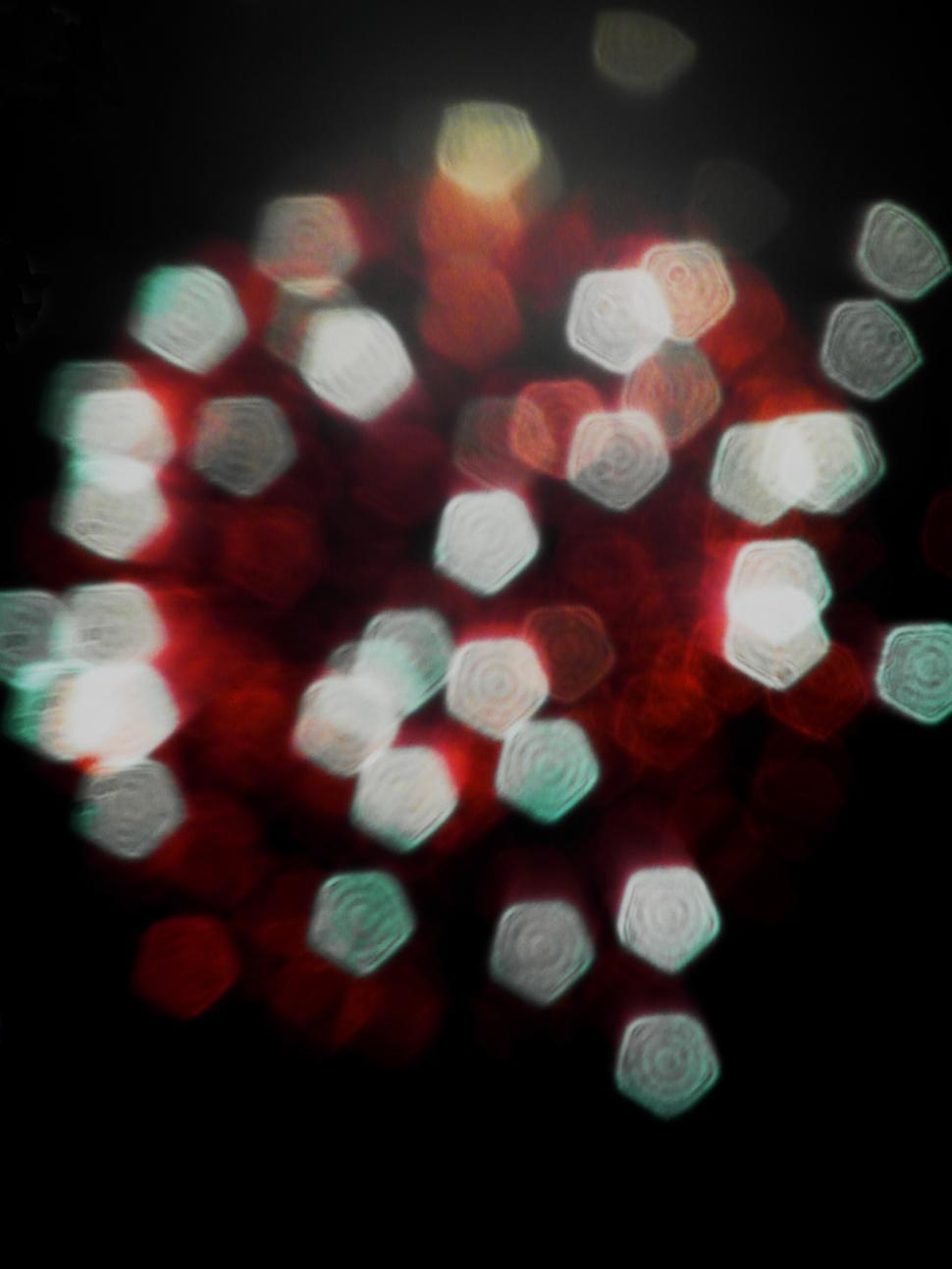 Free Image of Red and White Light Bokeh 