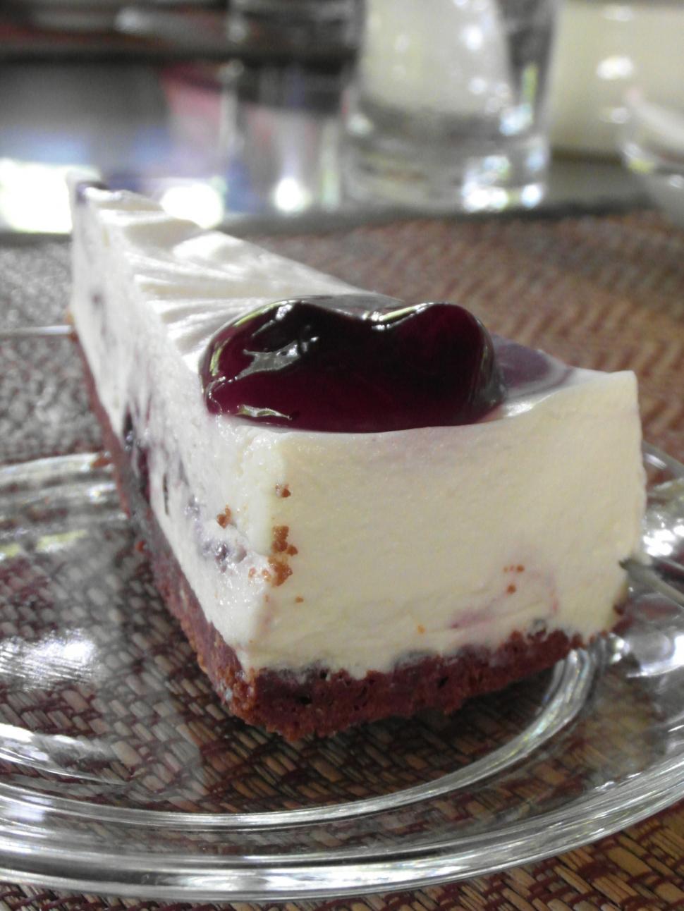 Free Image of Blueberry Cheesecake 