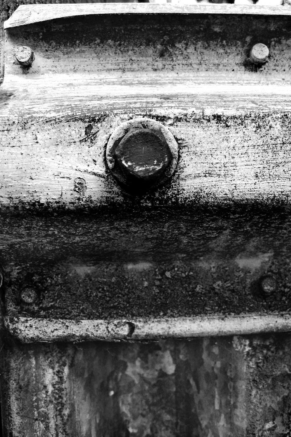 Free Image of Rusty Fire Hydrant in Black and White 
