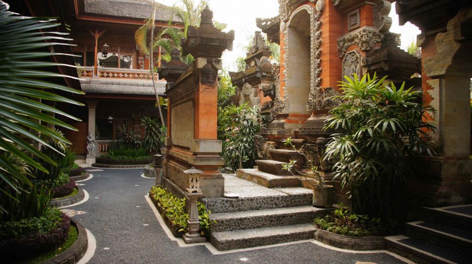 Free Image of Traditional Balinese Building 