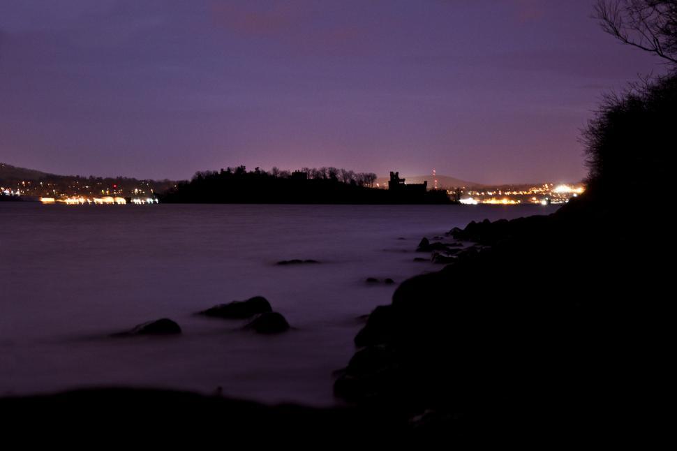 Free Image of Bannermans Island at Night 