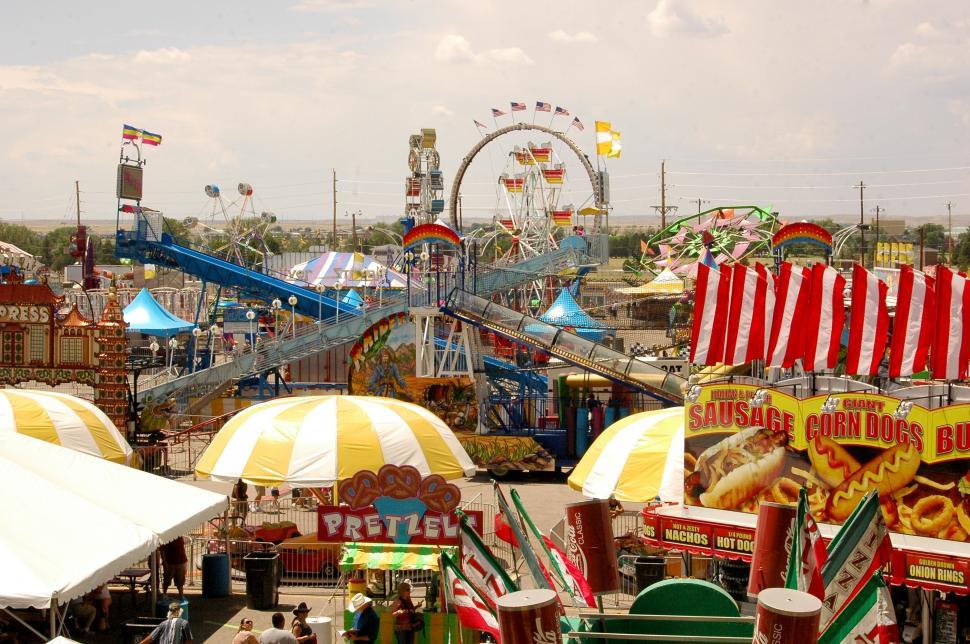 Download Free Stock Photo of Carnival Fair Amusement Park Rides 