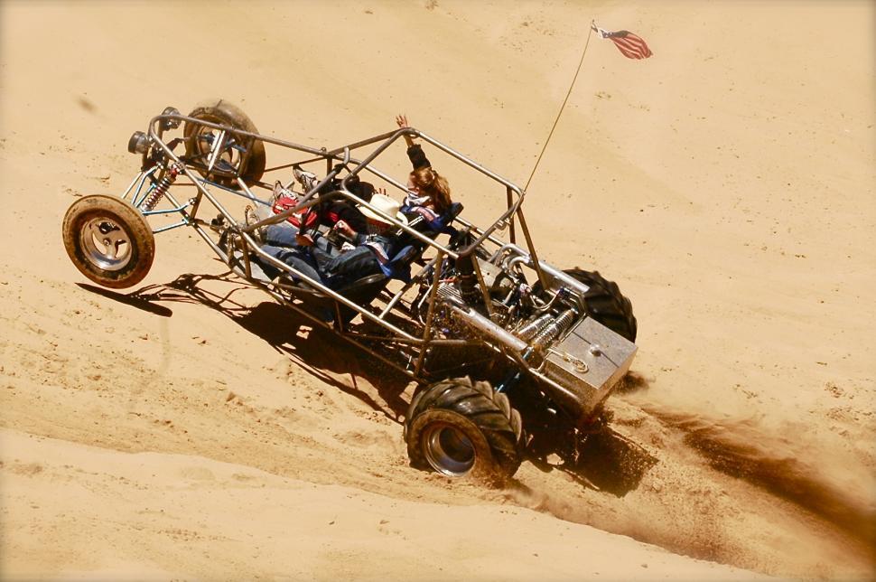 Free Image of Dune Buggy Hill Climbs the Sand Dunes 
