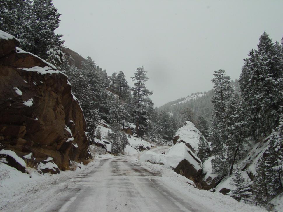 Free Image of Snowy Mountain Dirt Road  