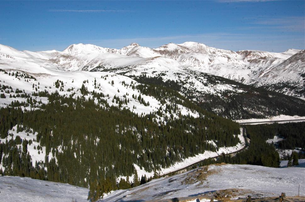 Free Image of Snowy Mountain Highway Pass 