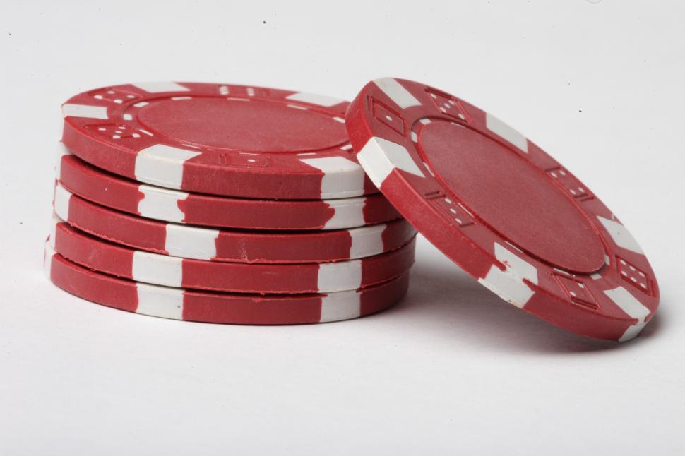 Free Image of Red Poker Chips 