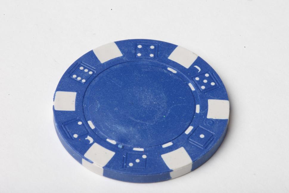 Free Image of Blue Poker Chips 