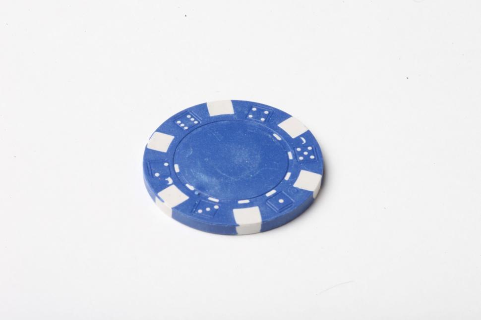 Free Image of Blue Poker Chips 