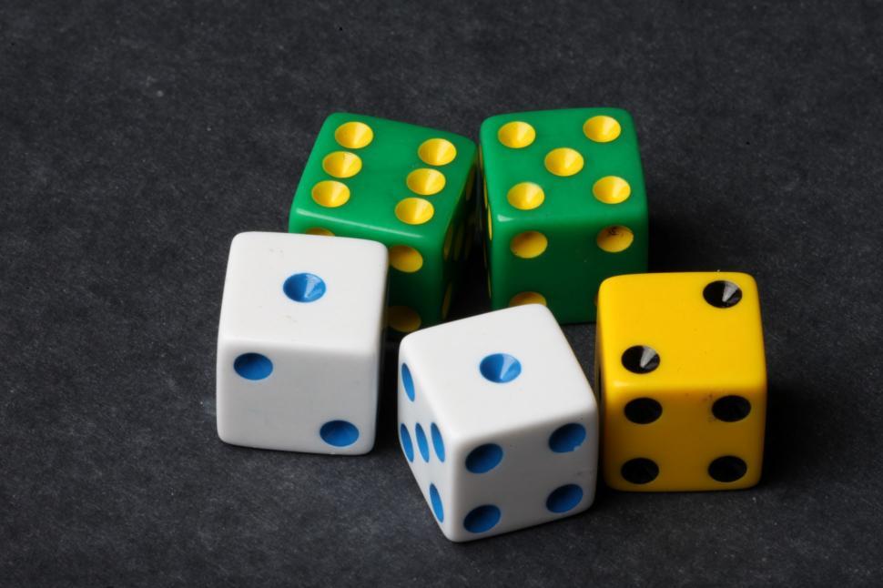 Free Image of Multiple colored dice 