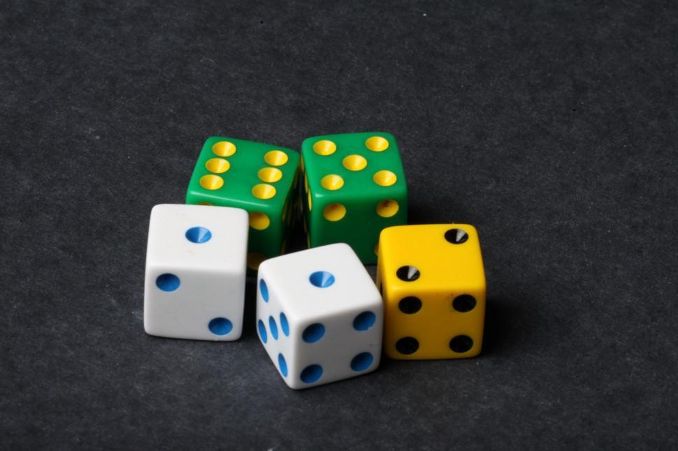 Free Image of Multiple colored dice 