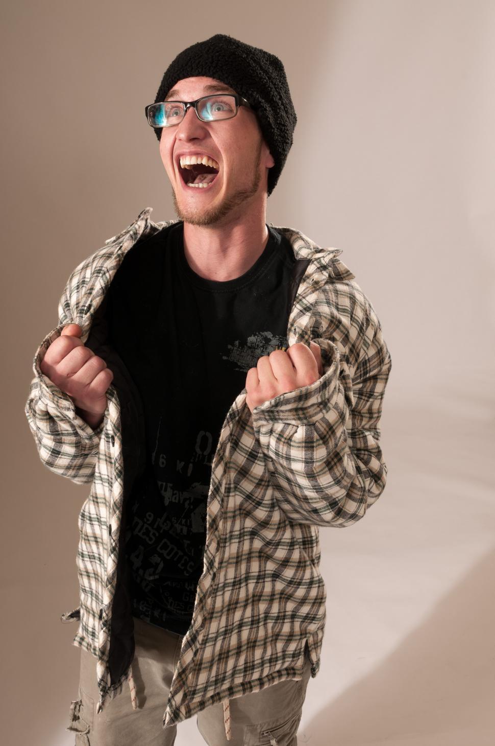 Free Image of Young man screaming 