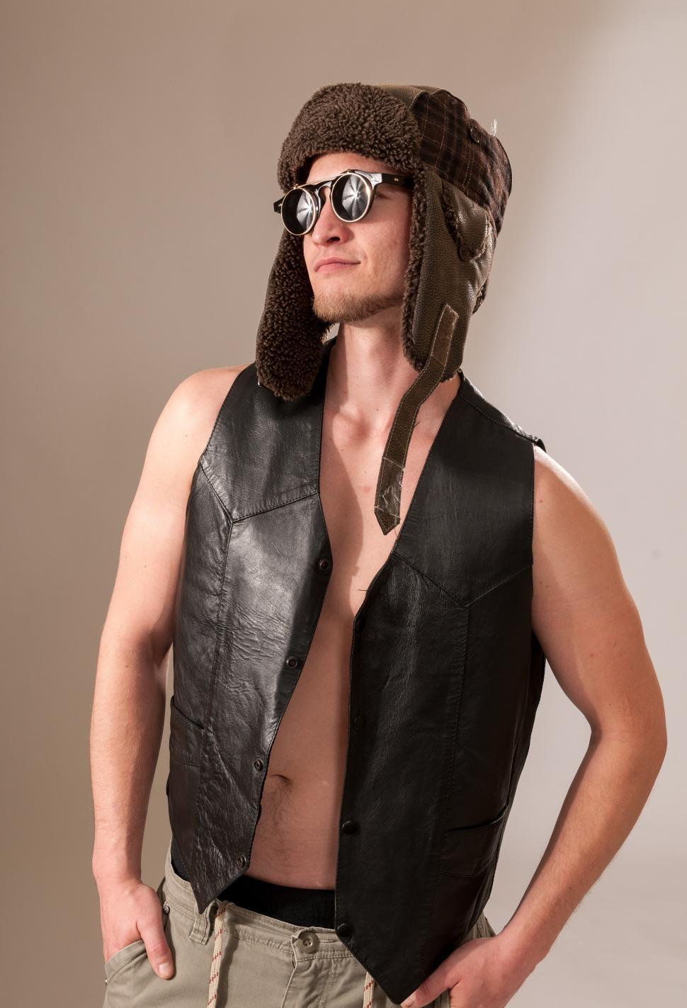 Free Image of Cool guy in a vest 