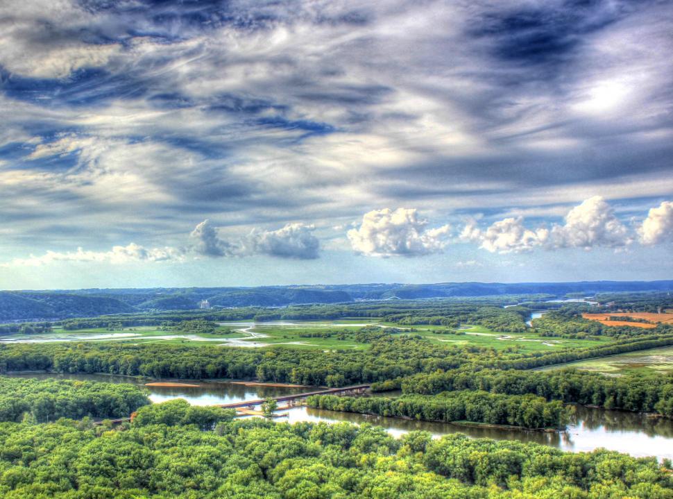 Free Image of Wisconsin River Valley 