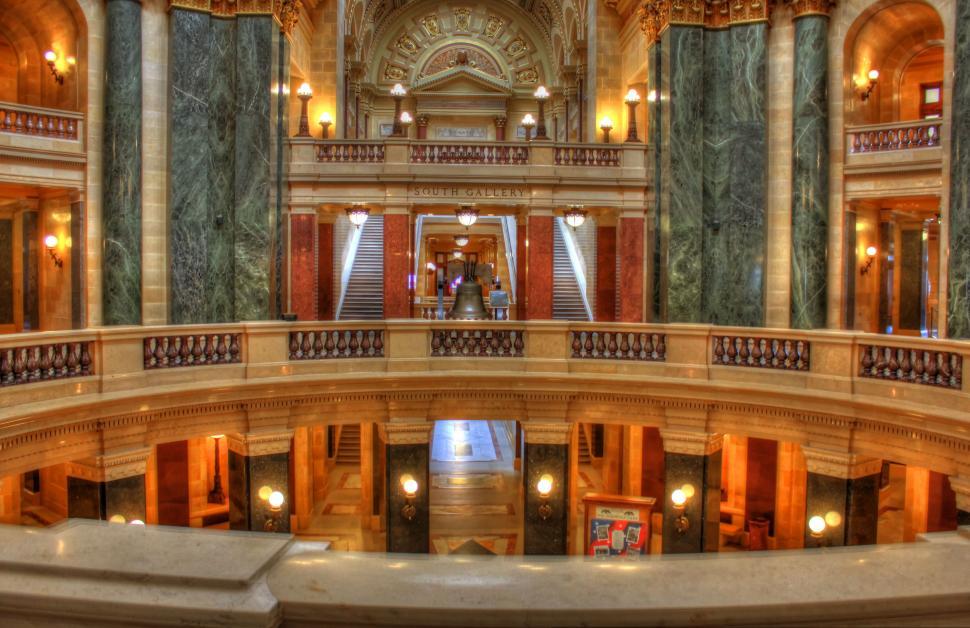 Free Image of Inside of Wisconsin Capitol Building 