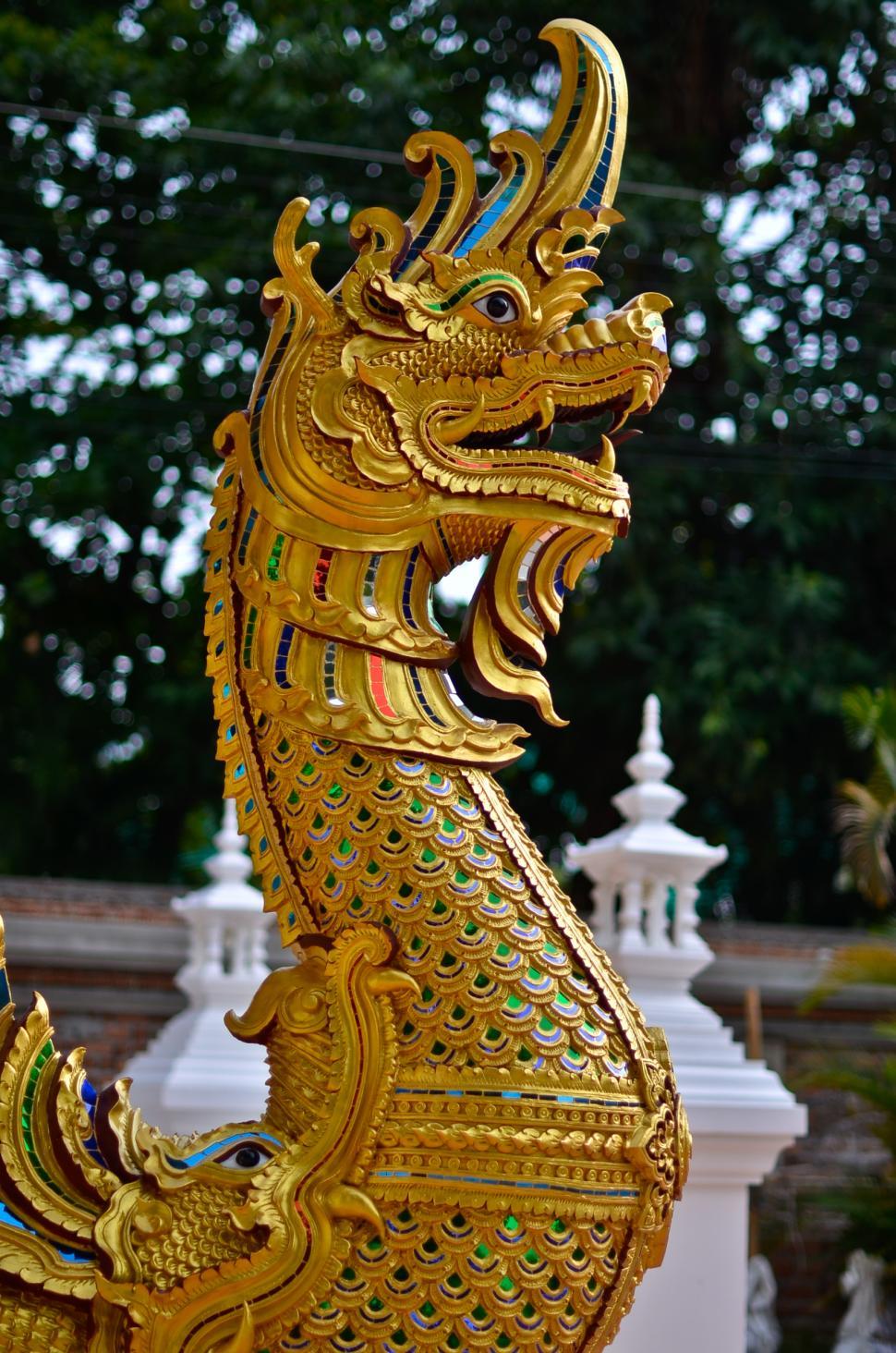 Free Image of Thai Dragon Head 