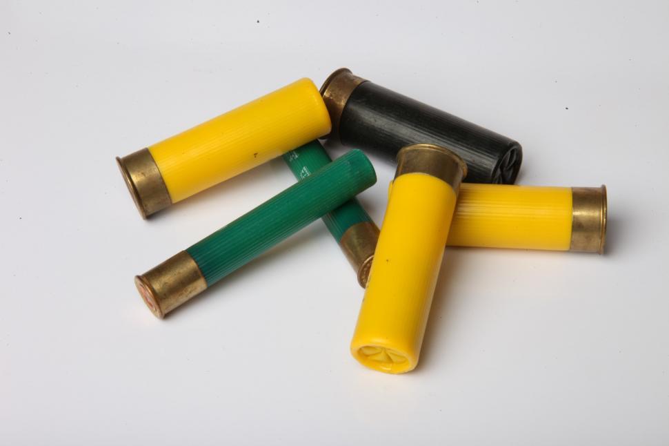 Free Image of Shotgun shells isolated on white 