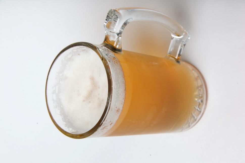 Free Image of Beer mug on white 