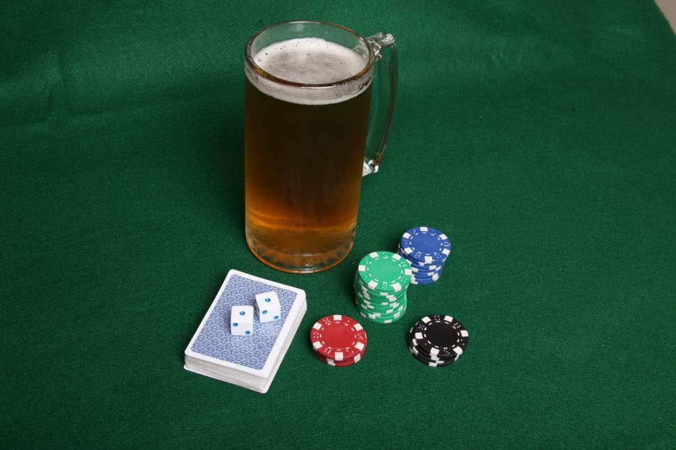 Free Image of Gambling and beer 
