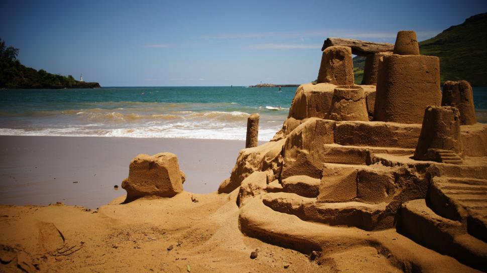Free Image of Hawaii Sand Castle 
