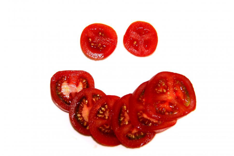 Free Image of Tomato Smiley Face 