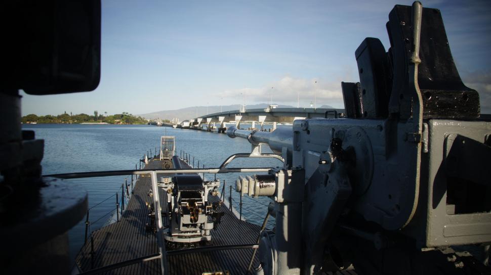 Free Image of Naval gun turrets. 