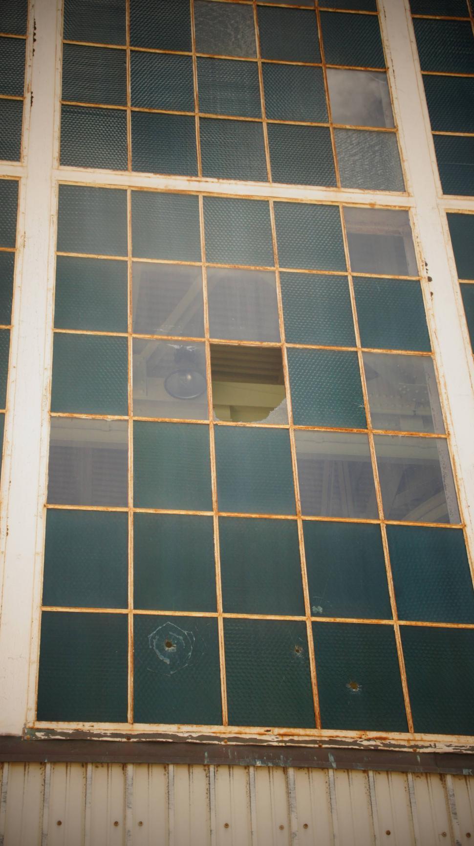 Free Image of Bullet Hole Windows 