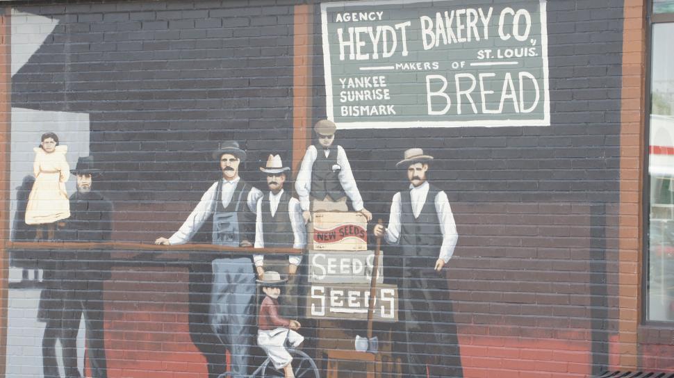 Free Image of Painted Bakery Sign 