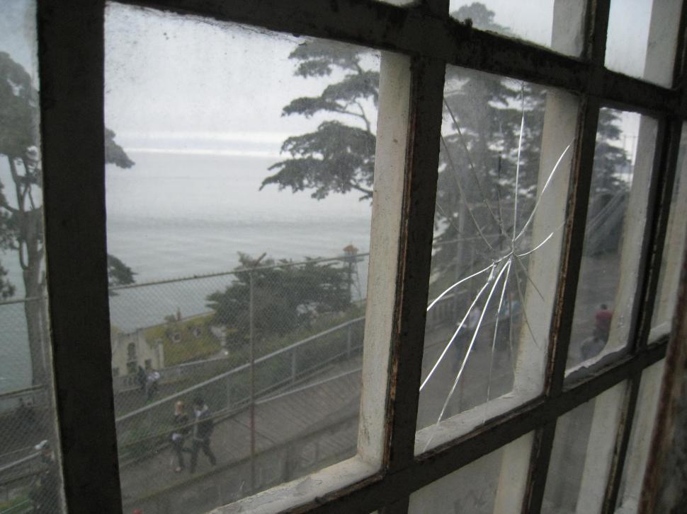 Free Image of Broken Window Glass 