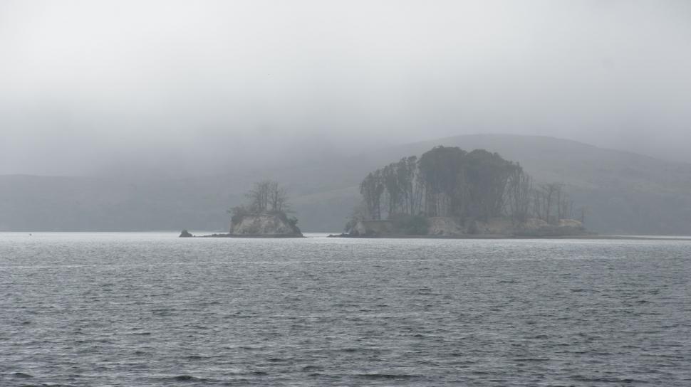 Free Image of Mysterious Foggy Island 