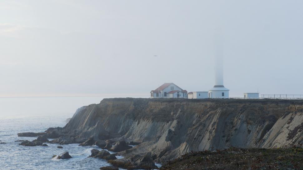 Free Image of Lighthouse in the Fog 