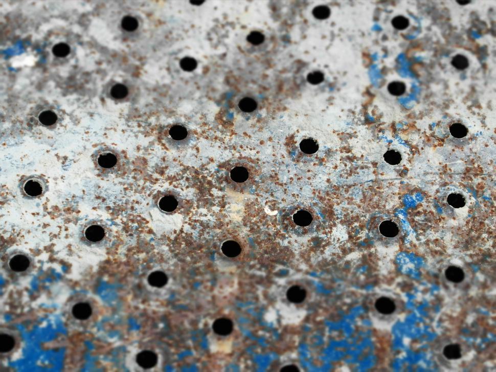 Free Image of Metal Holes Pattern 