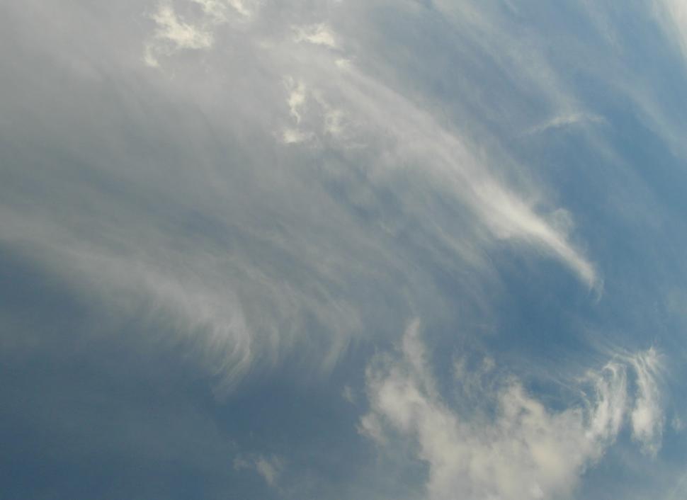 Free Image of Blue Sky Wispy Clouds 