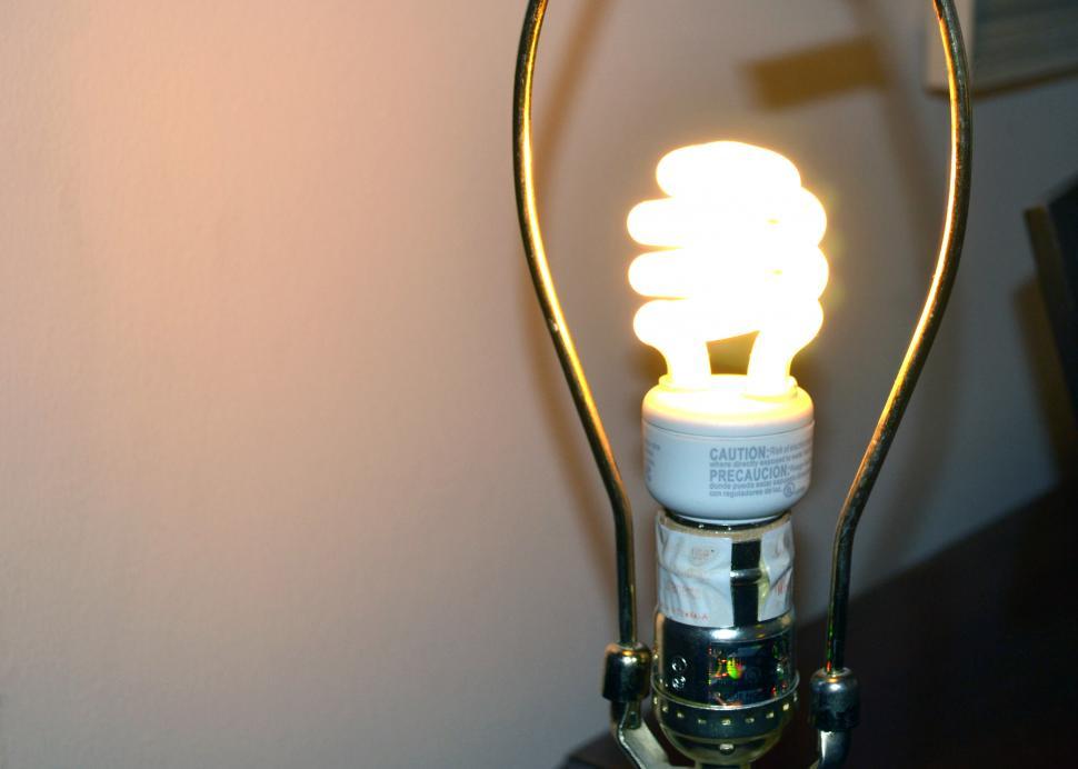 Free Image of Lit Lightbulb 