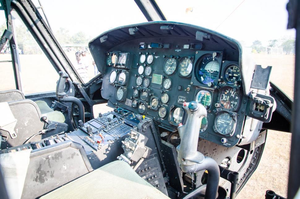 Free Image of Helicopter Cockpit 