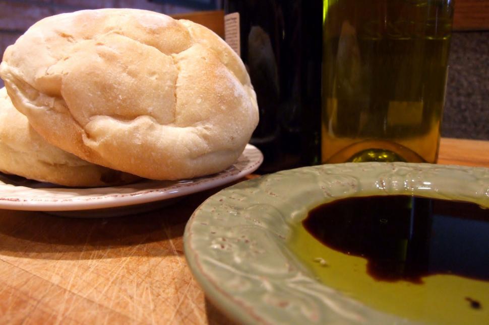 Free Image of French Bread and Oil 