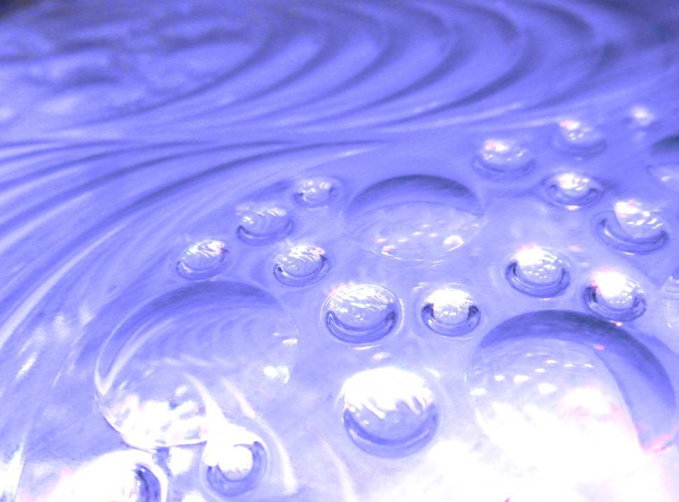 Free Image of Cool Blue Abstract Bubbles 