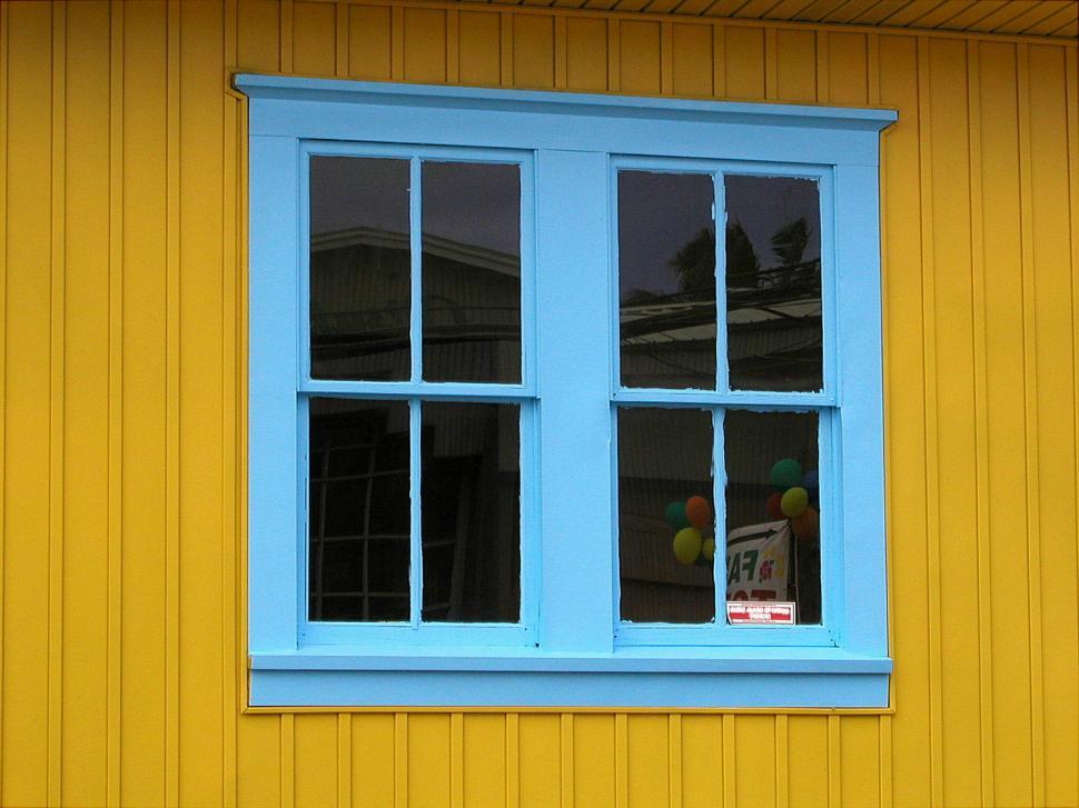 Free Image of Blue Window 