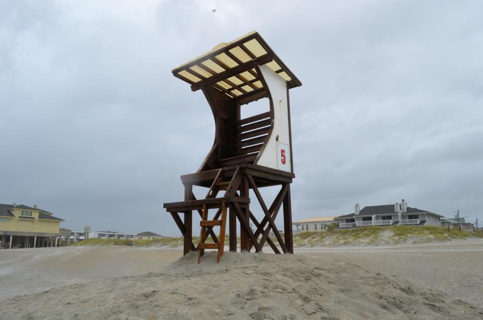 Free Image of Lifeguard Stand Wrightsville Beach NC 