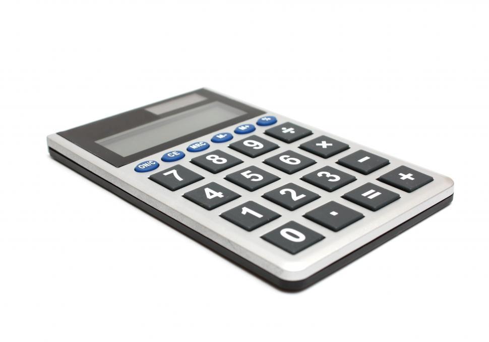 Free Image of A calculator isolated on a white background 