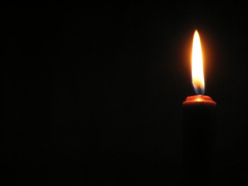 Free Image of Red candle closeup 