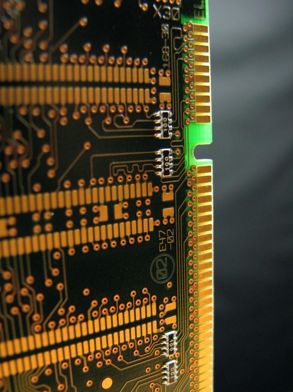 Free Image of Closeup of a computer memory card 