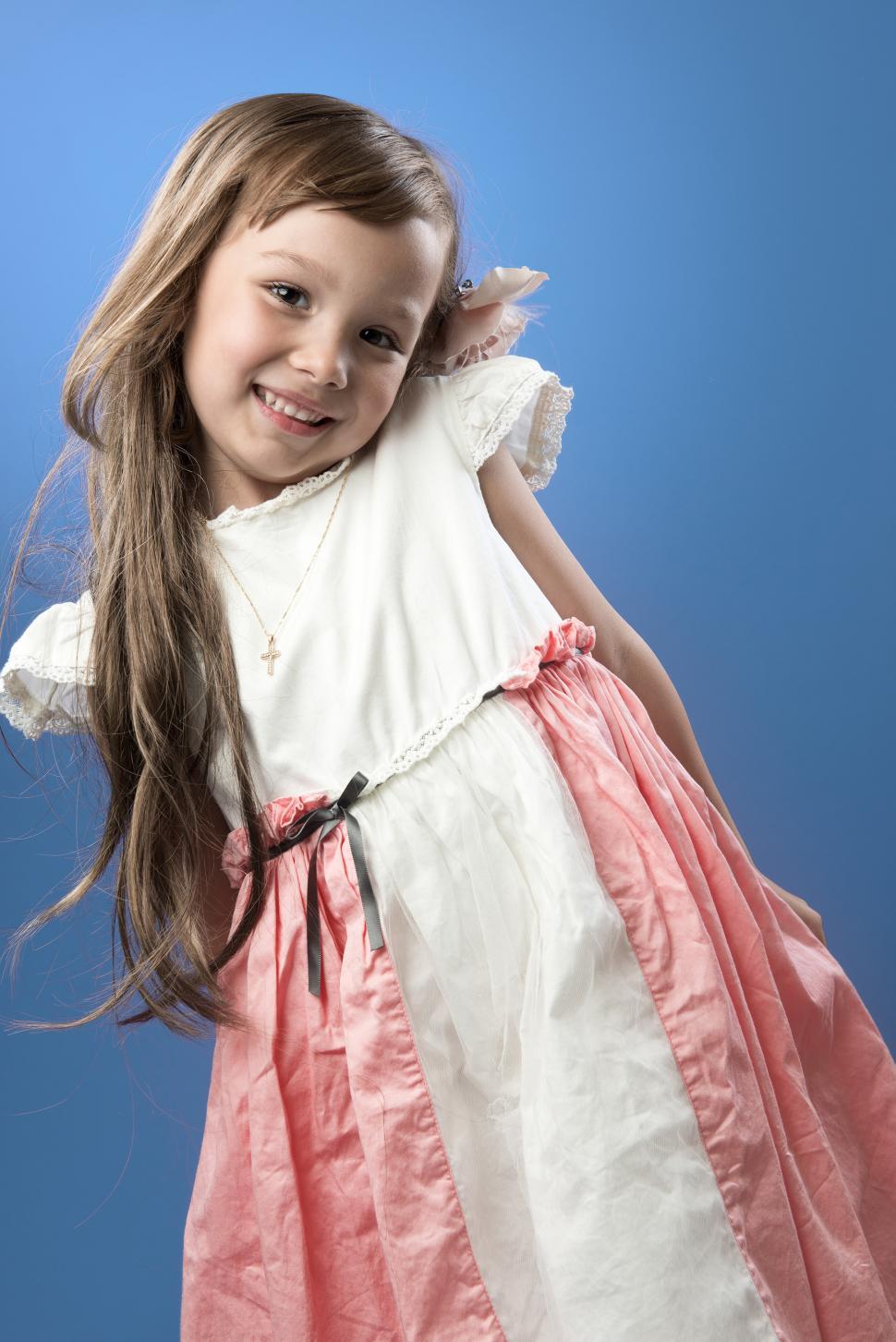 Free Image of Young child in dress 