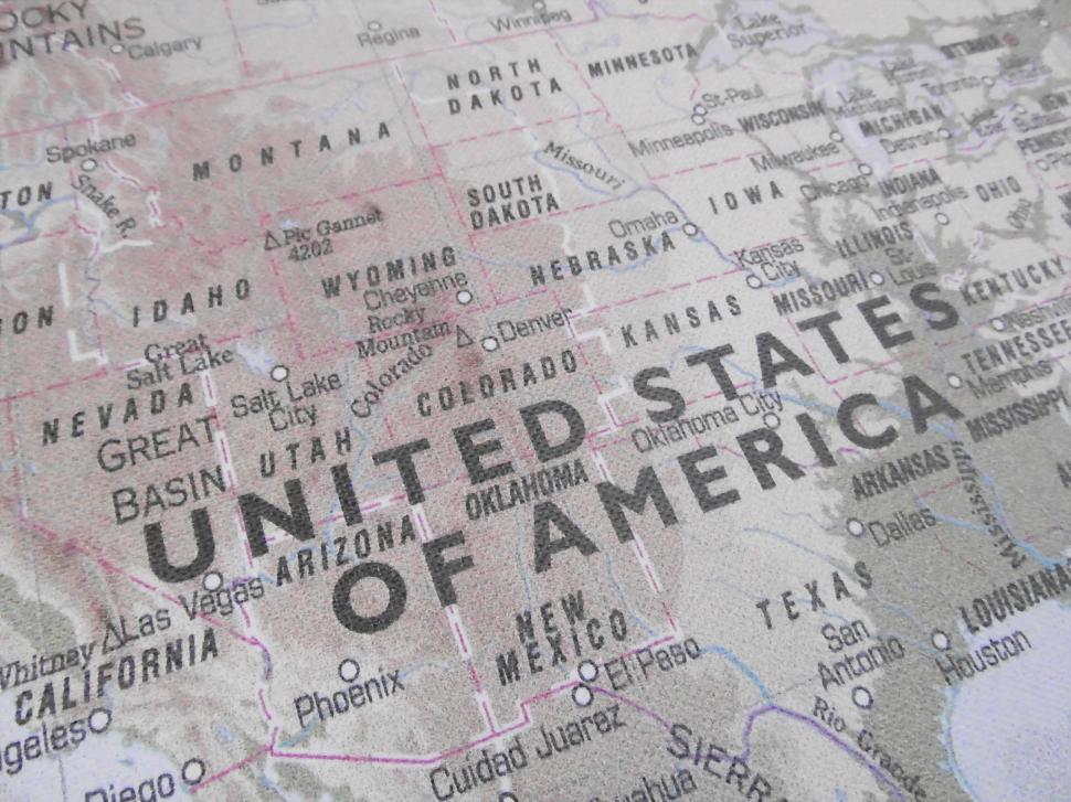 Free Image of United States of America (USA Map) 