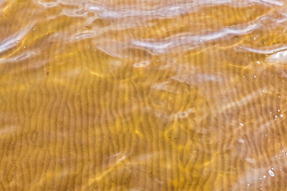Free Image of Waves in Sand 